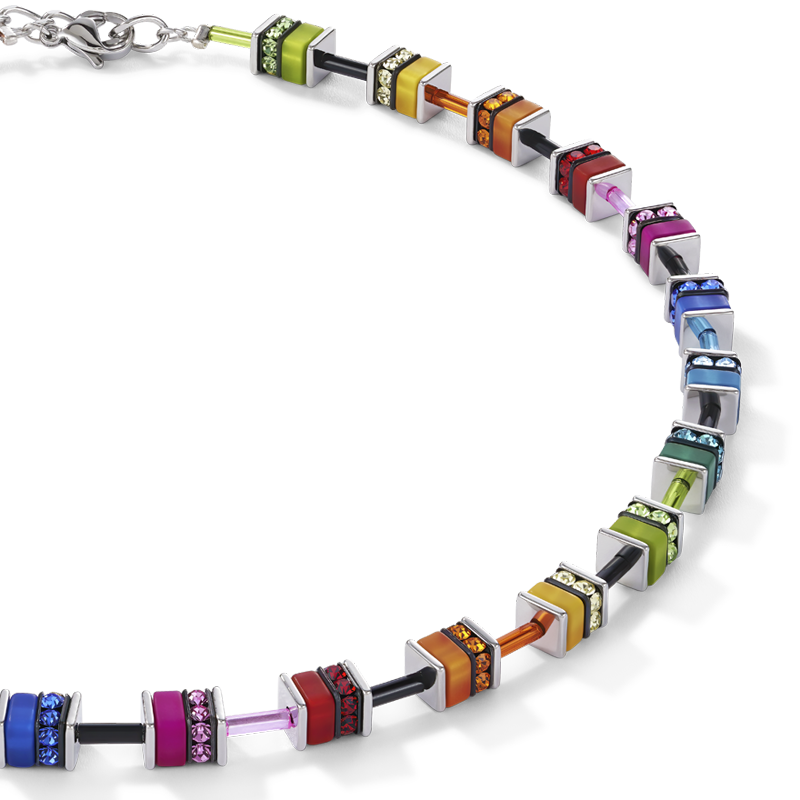 coeur-de-lion-geocube-halskette-classic-polaris-strass-multicolor image 2