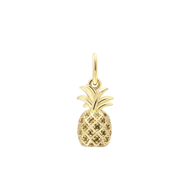 xenox-ananas-charm-925-sterlingsilber-18k-vergoldung image 1