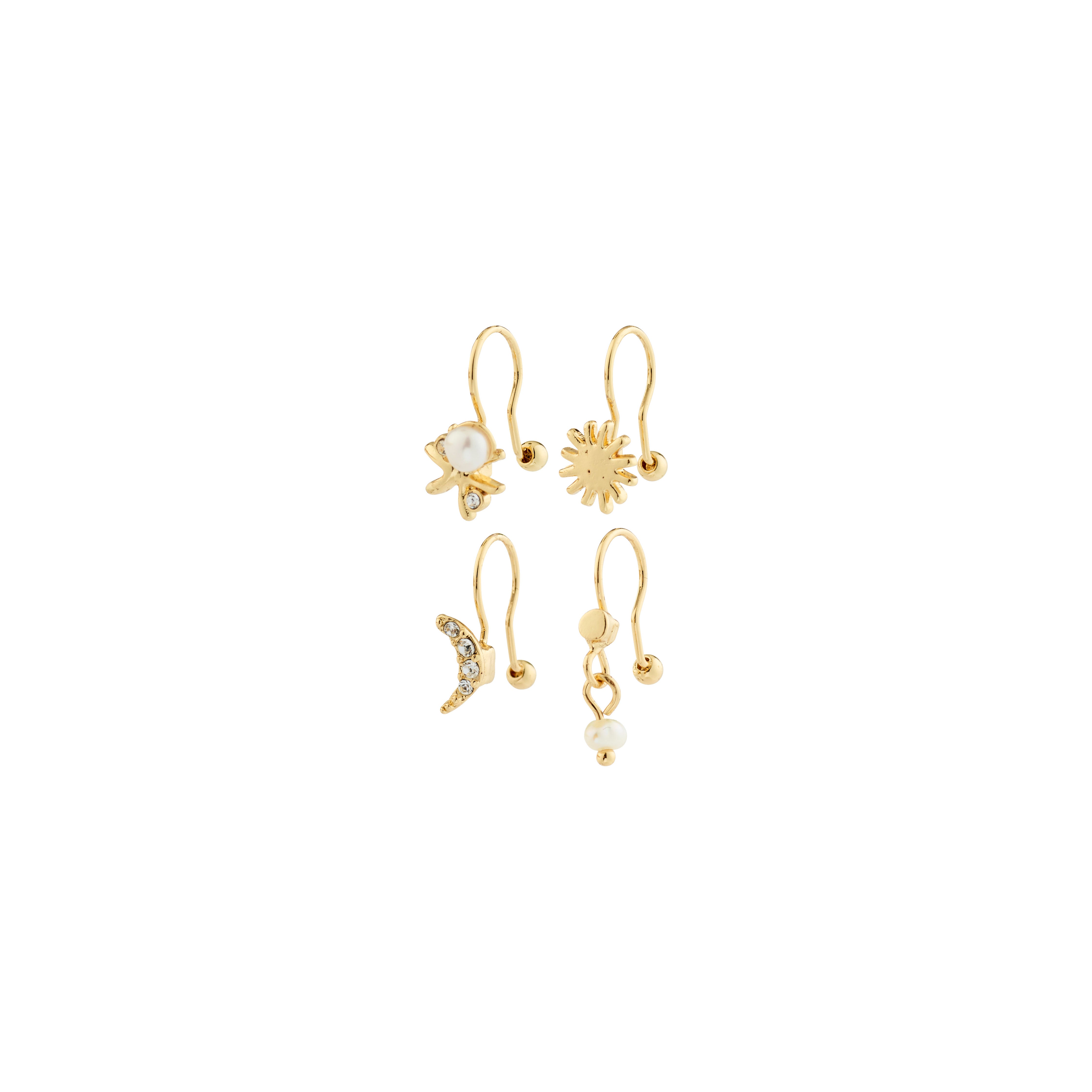 pilgrim-evon-ear-cuffs-4er-set-goldplattiert-ohne-piercing image 1