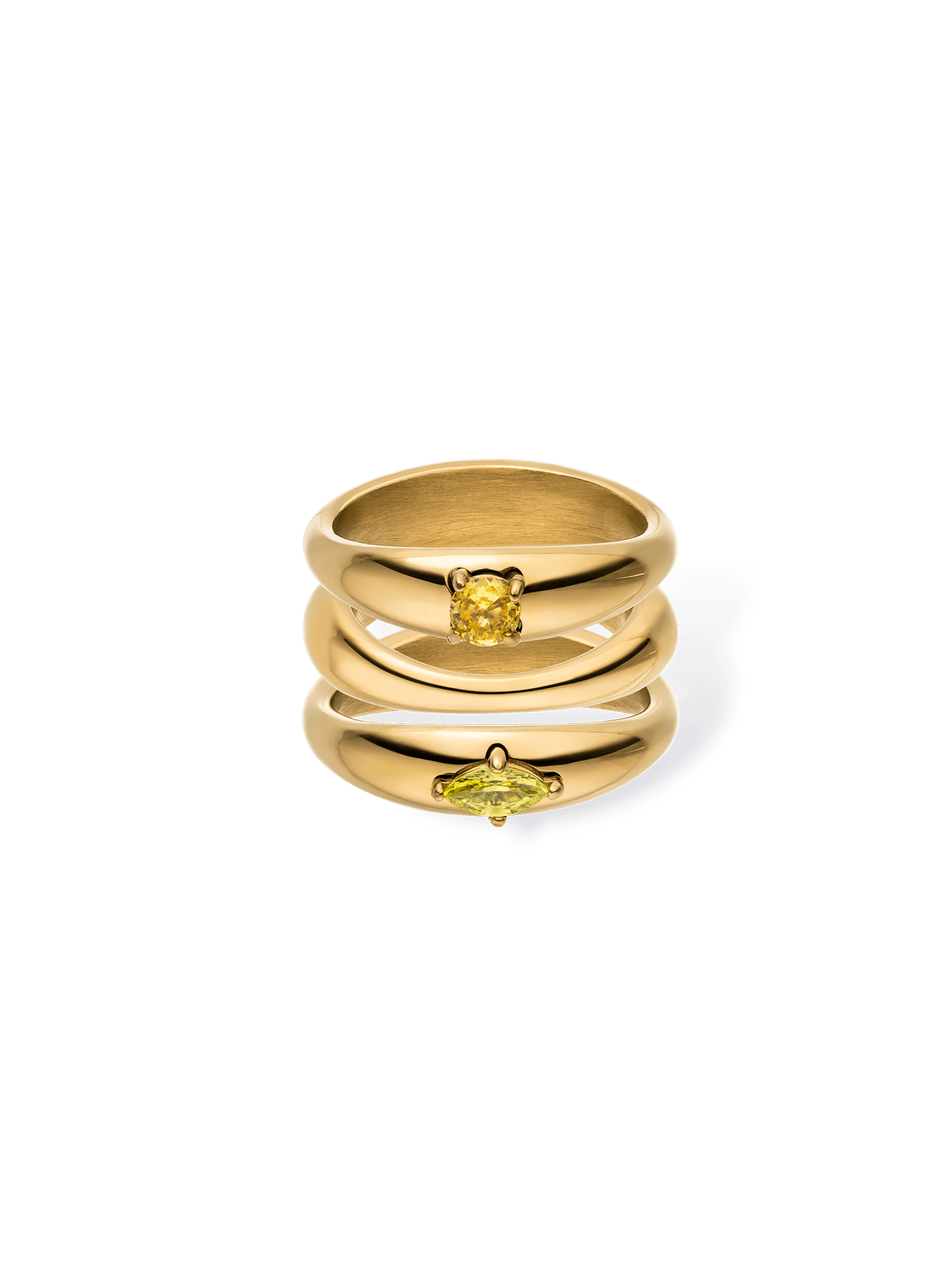 purelei-soft-curve-ring-set-3er-stapel-ring-set-mit-farbsteinen image 1