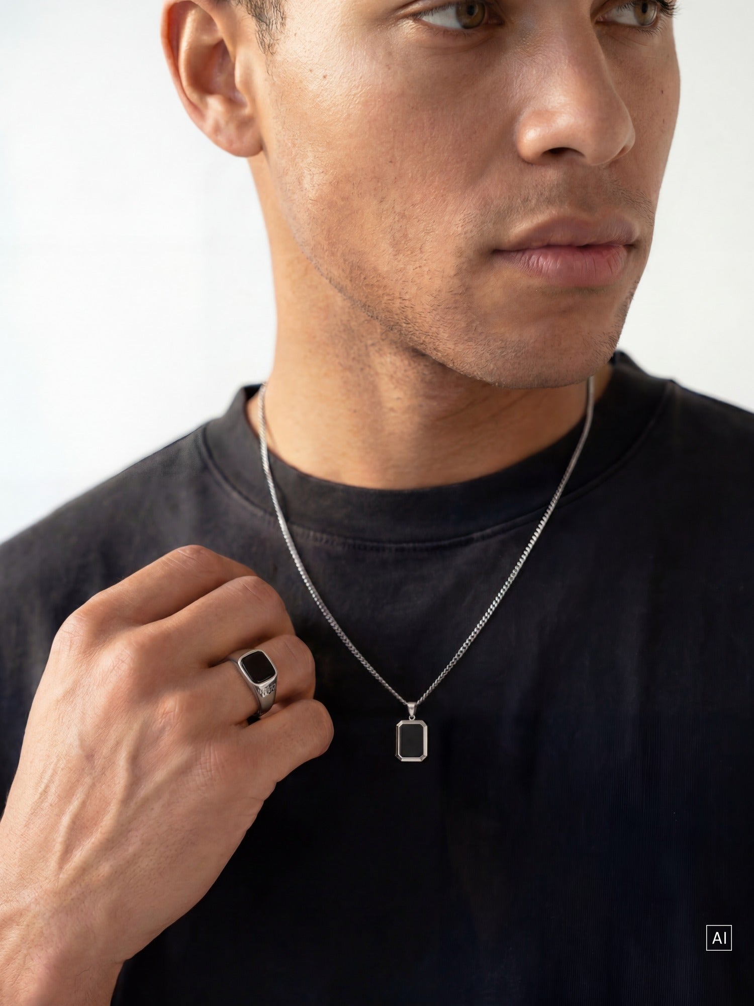 purelei-night-set-kette-und-siegelring-mit-schwarzem-onyx image 2