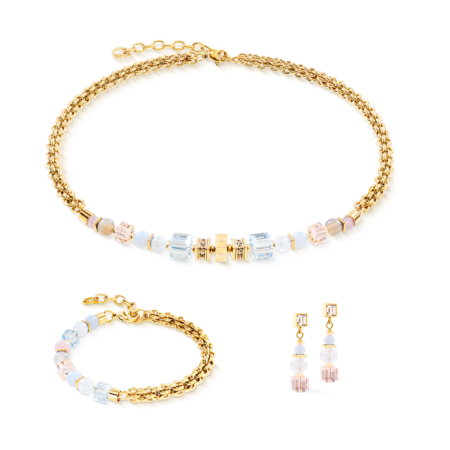 coeur-de-lion-armband-cube-nexus-gold-pastell image 3