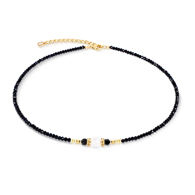 coeur-de-lion-astoria-noir-pearl-gold-halskette-42-cm-6-cm image 1