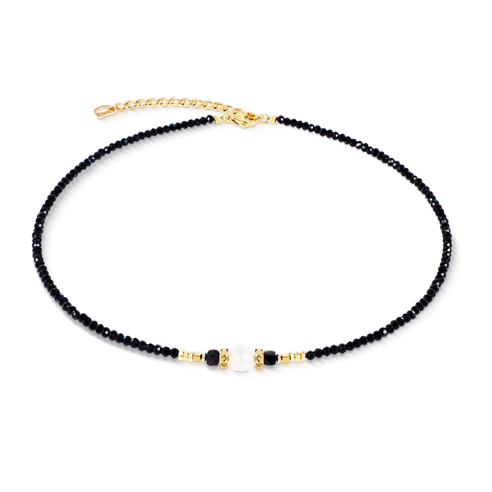 coeur-de-lion-astoria-noir-pearl-gold-halskette-42-cm-6-cm image 1