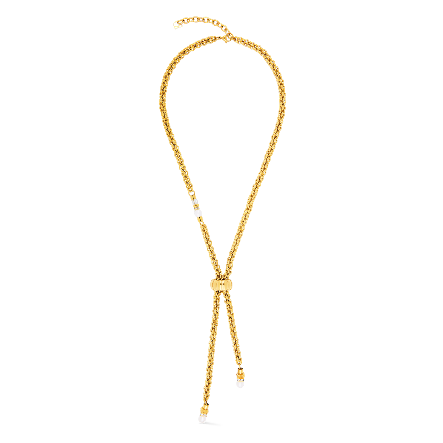 coeur-de-lion-structure-y-halskette-gold-52-cm-mit-perle image 1