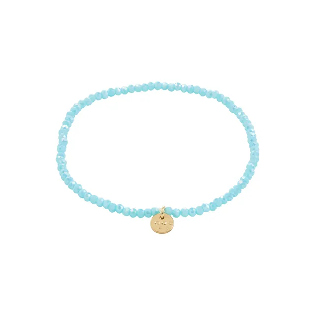 pilgrim-indie-armband-himmelblau-goldplattiert-glasperlen-armband-17-cm image 1