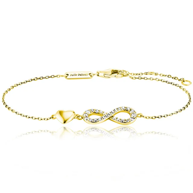julie-julsen-armband-infinity-vergoldet-mit-25-wei-en-zirkonia image 1