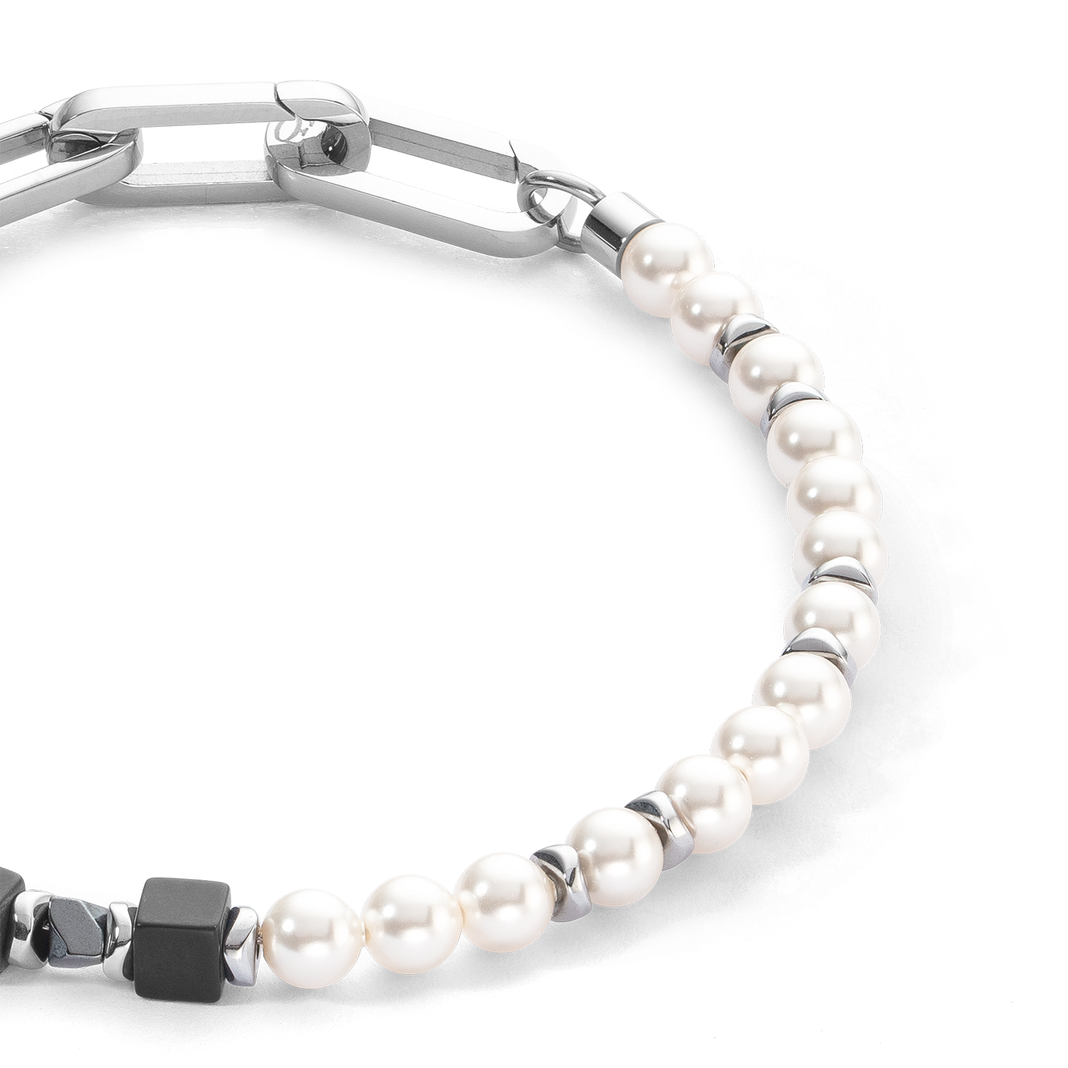 coeur-de-lion-armband-precious-fusion-pearls-schwarz image 2