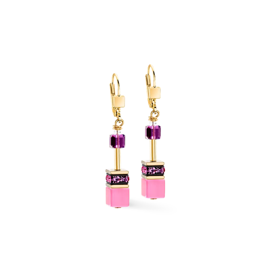 coeur-de-lion-geocube-iconic-ohrringe-rosa-flieder image 1