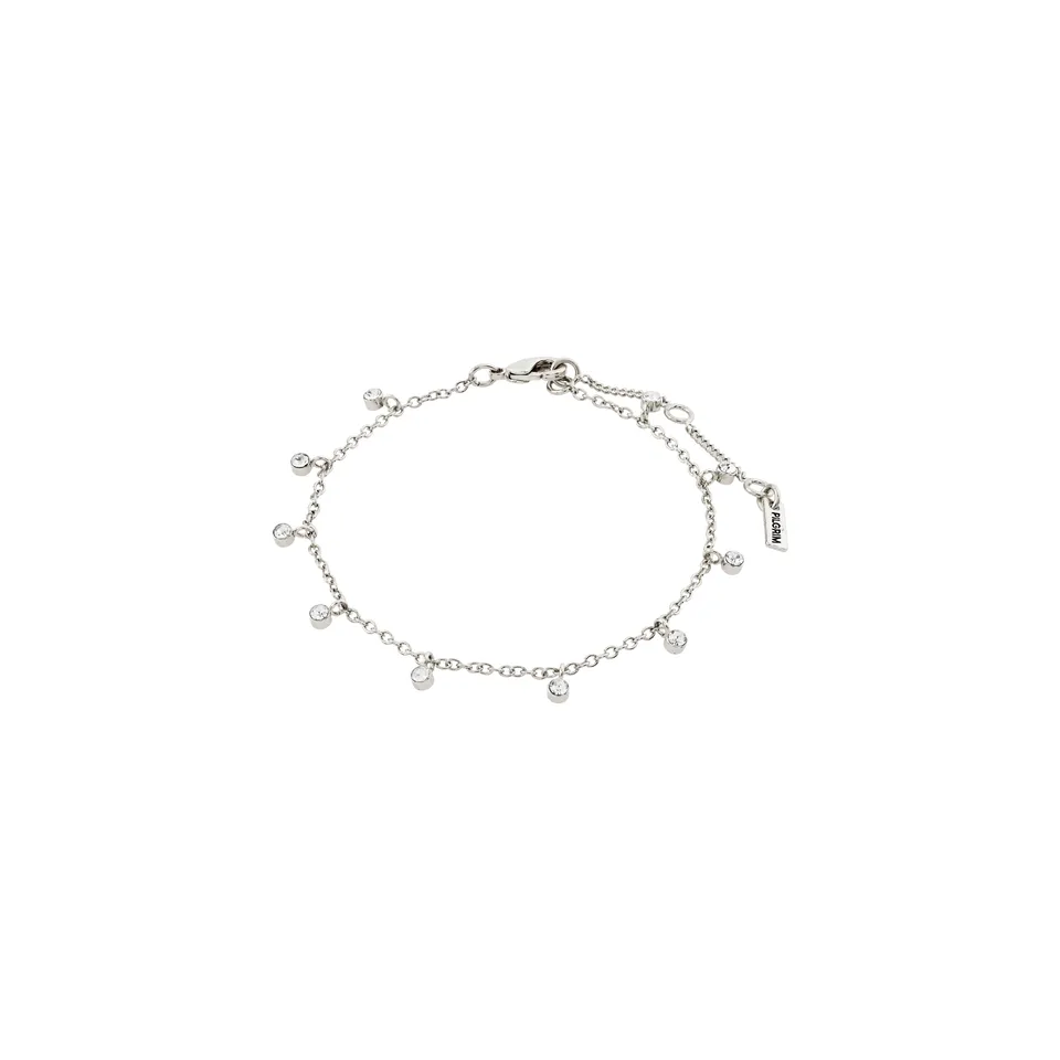 pilgrim-maja-armband-versilbert-mit-10-crystal-tropfen image 1
