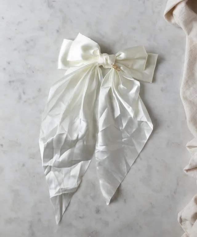 wald-berlin-happy-holidays-hair-bow-schleife-creme-10-cm image 1