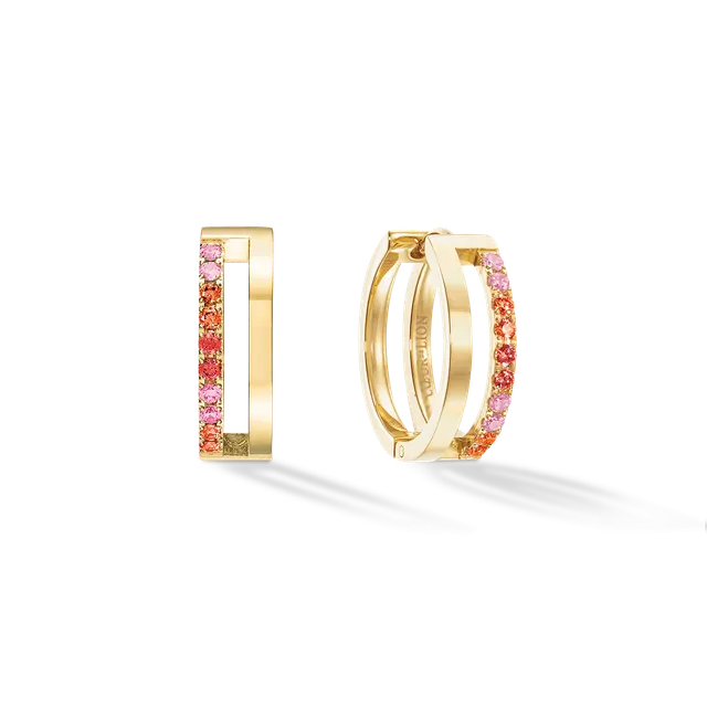 coeur-de-lion-eternal-unity-creolen-gold-rot-zirkonia image 1