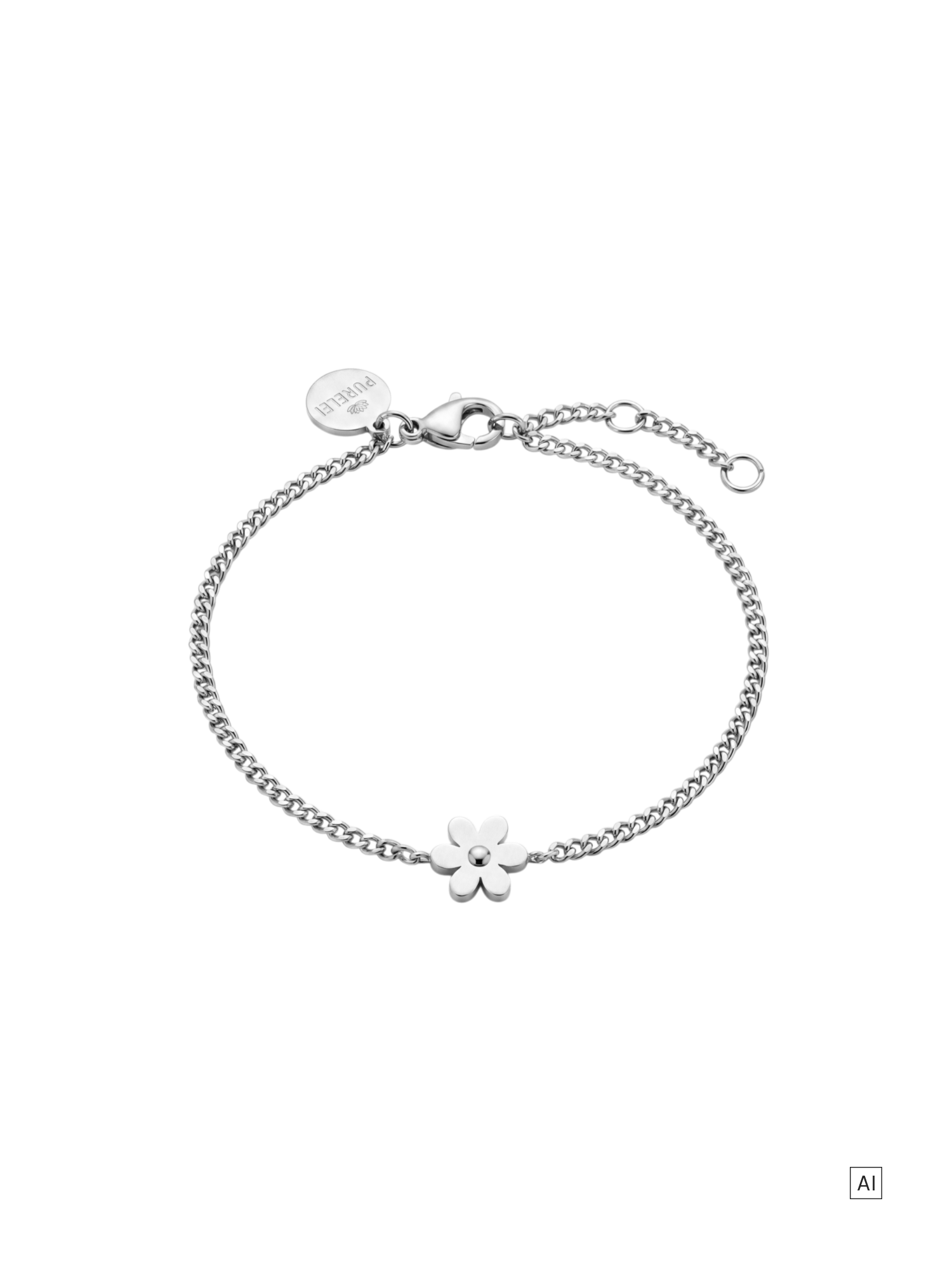 purelei-tiny-flower-armband-damen-verstellbar-16-17-5-19-cm-gold-silber image 3