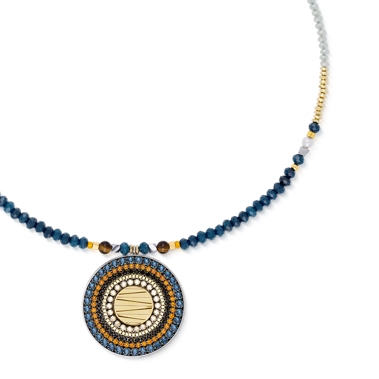coeur-de-lion-halskette-amulett-modern-future-motion-bicolor-35-mm-42-cm-6-cm image 3
