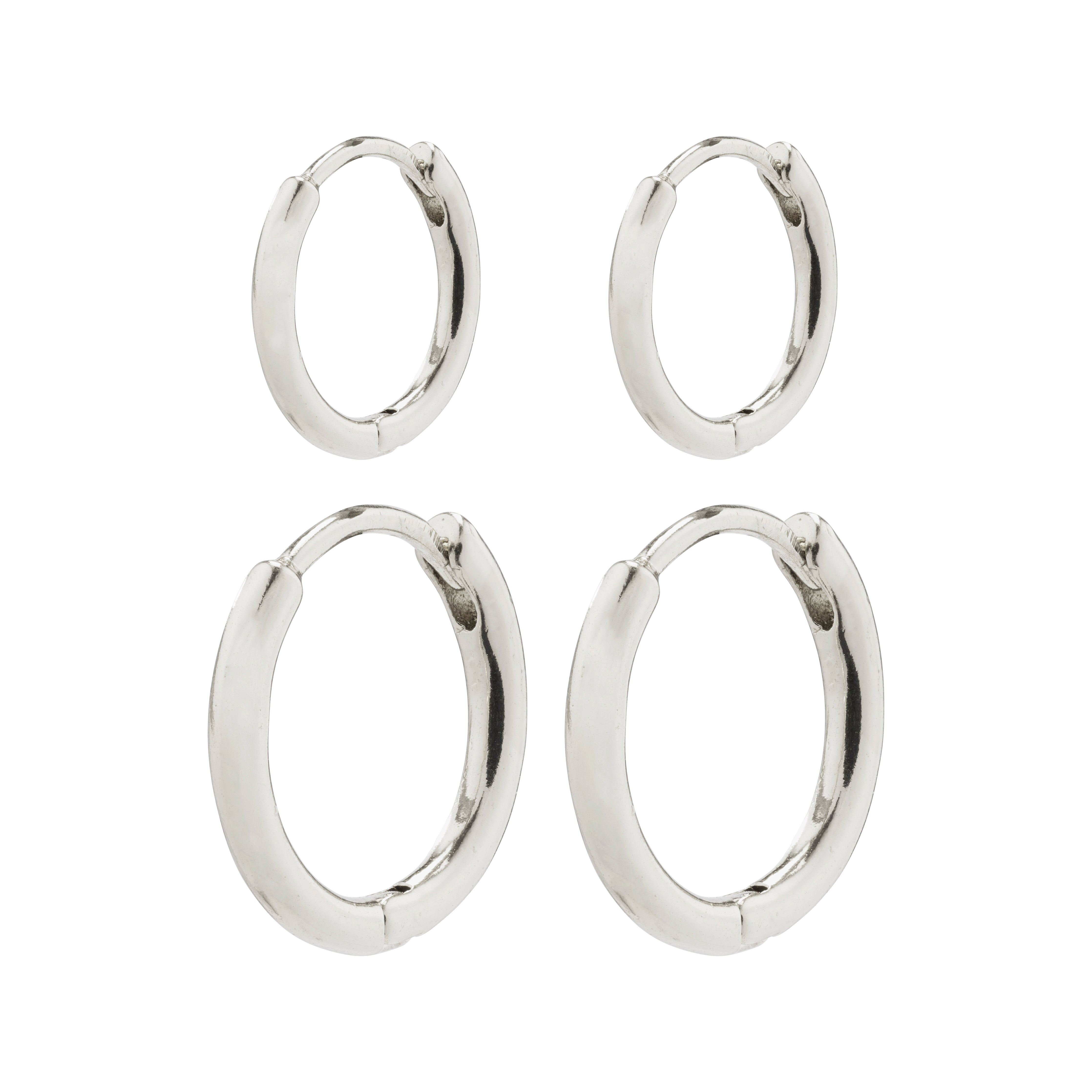 pilgrim-ariella-huggie-creolen-2-in-1-set-versilbert image 1