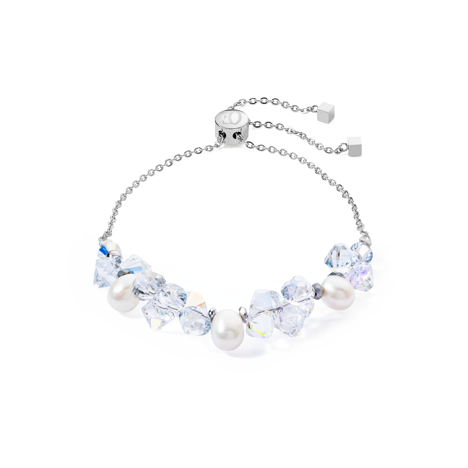 coeur-de-lion-dancing-crystals-pearls-armband-silber image 1