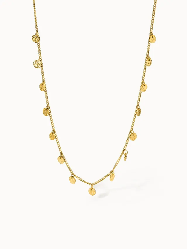 purelei-malihini-kette-coin-kette-verstellbar-35-40-cm-edelstahl-vergoldet image 1
