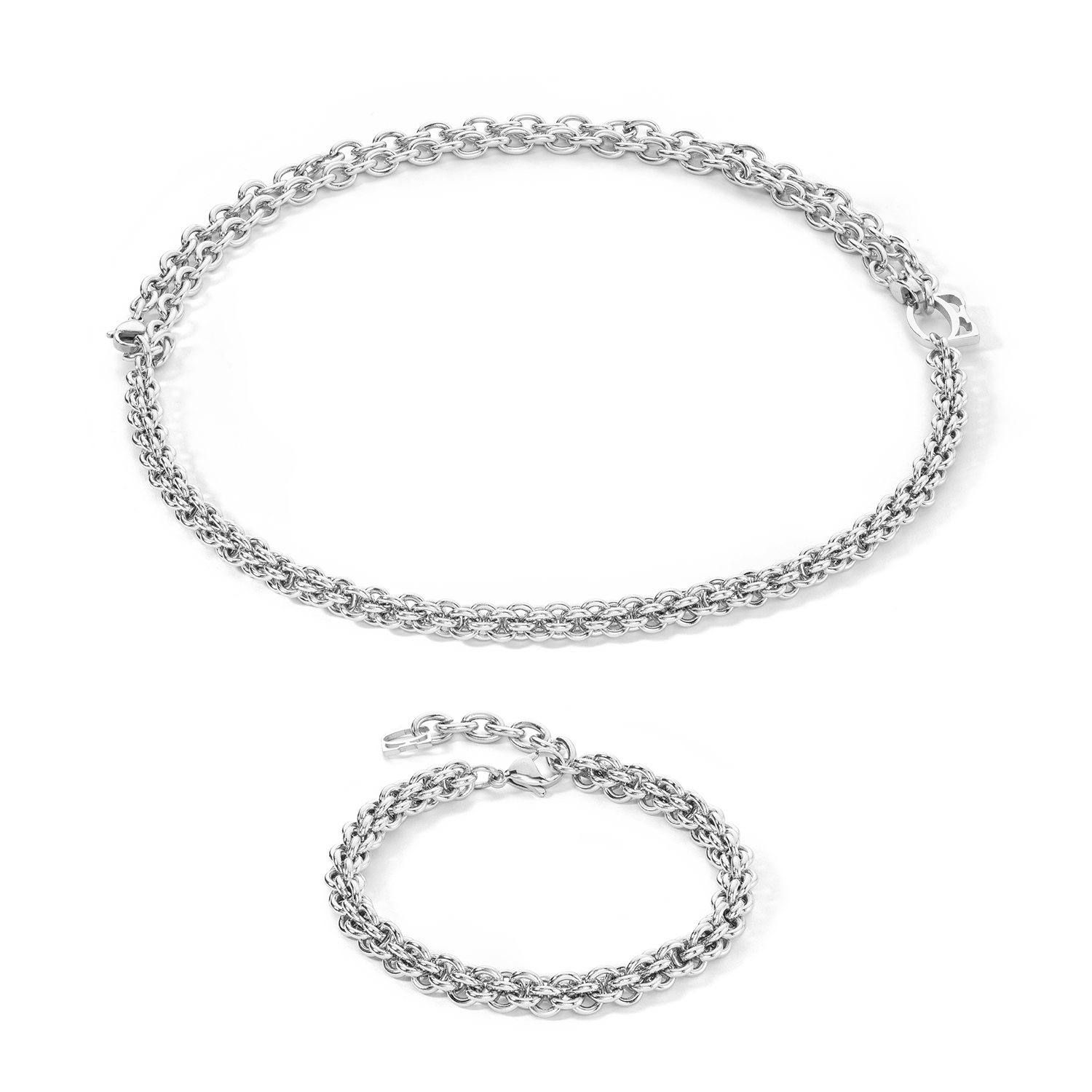 coeur-de-lion-armband-mesh-chain-silber image 3