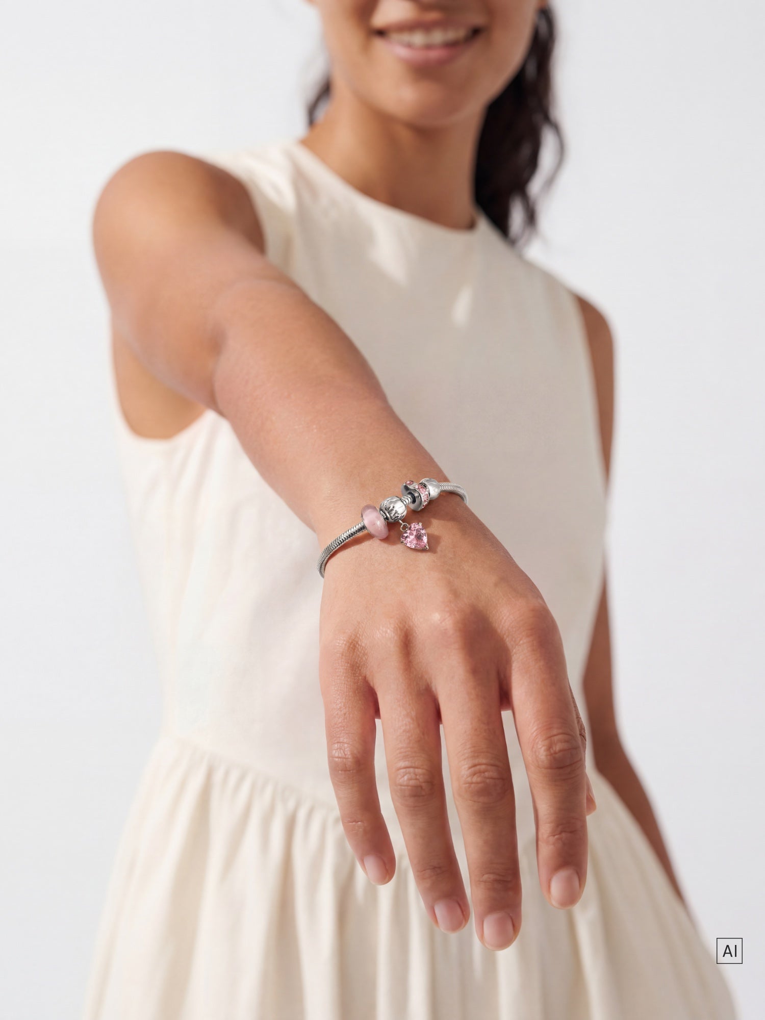 purelei-lei-armband-pink-hearts-set-rosenquarz-charm-set image 6