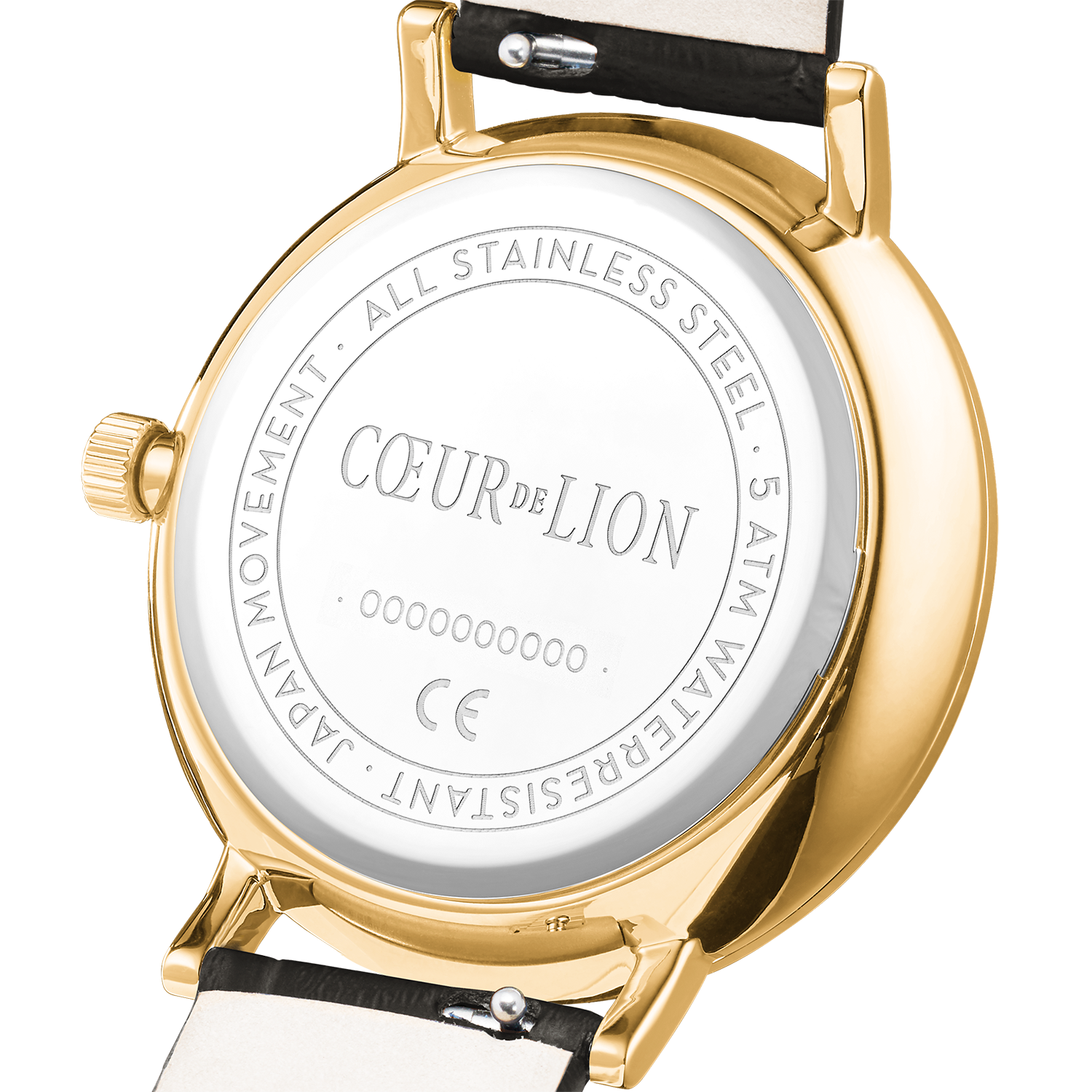 coeur-de-lion-uhr-rund-sparkling-sunray-leder-dunkelgrau-gold image 6