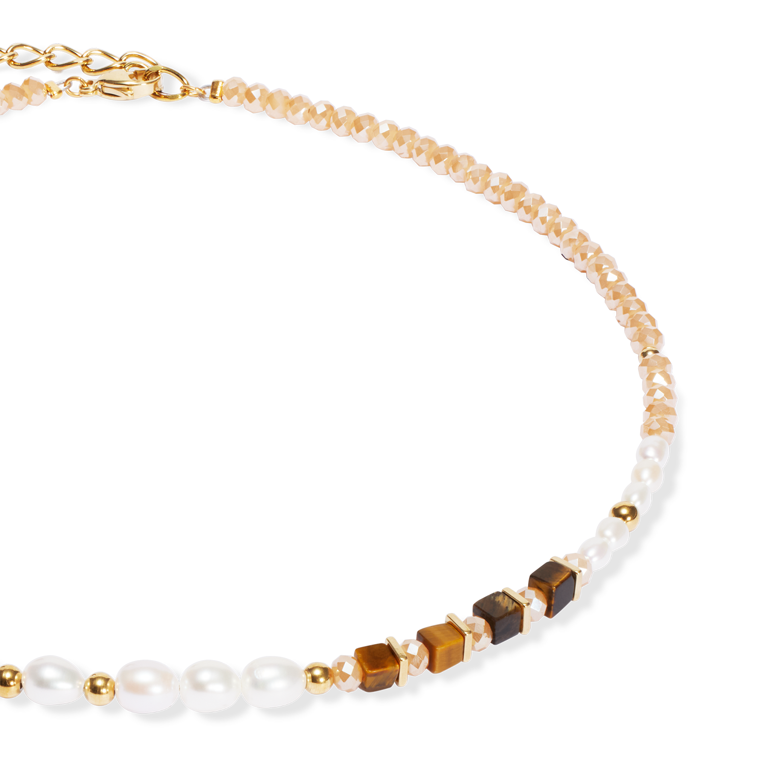 coeur-de-lion-cosmic-pearls-halskette-deep-gold-mit-s-wasserperlen image 2