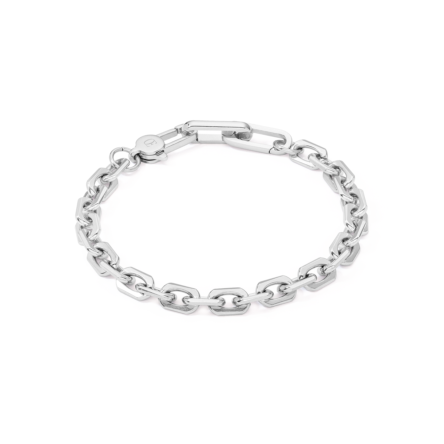 coeur-de-lion-unisex-armband-link-chain-silber-edelstahl-19-22-cm image 1