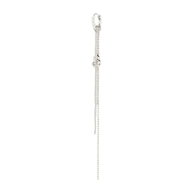 pilgrim-karter-single-ohrring-versilbert-mit-ketten image 1