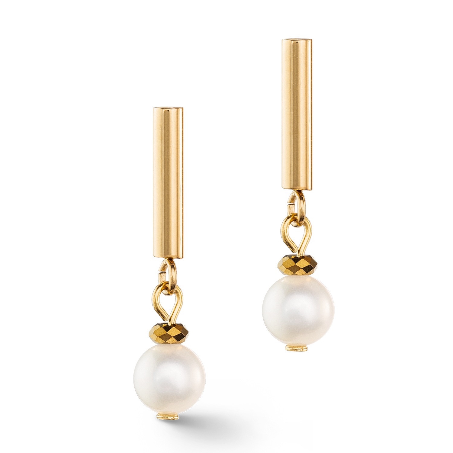 coeur-de-lion-classy-s-sswasserperle-ohrringe-gold image 2