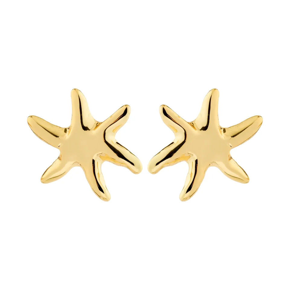 pilgrim-prism-seestern-ohrstecker-gold-plated image 1