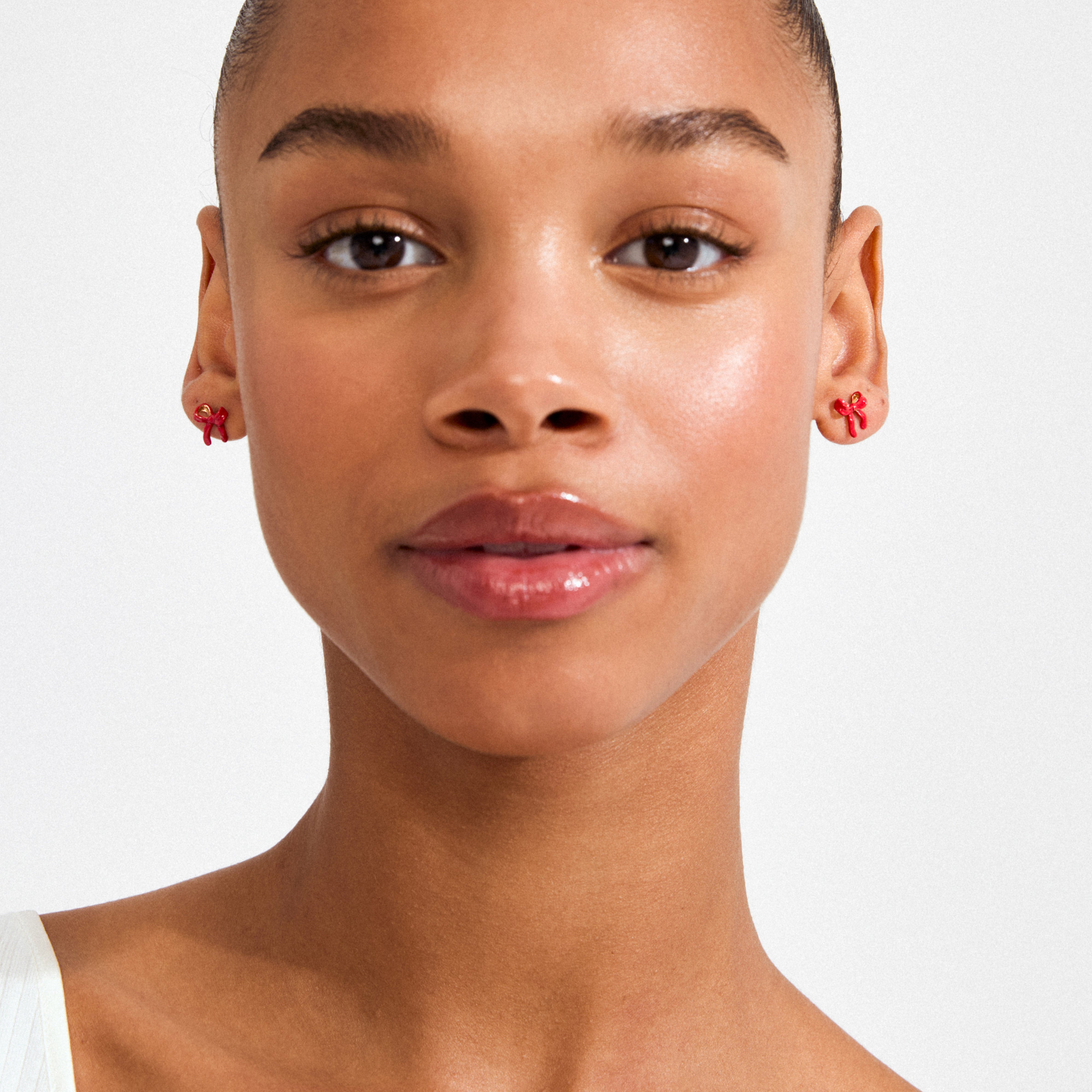 pilgrim-sigrun-ohrstecker-schleife-rot-gold-plated-bow-studs image 2
