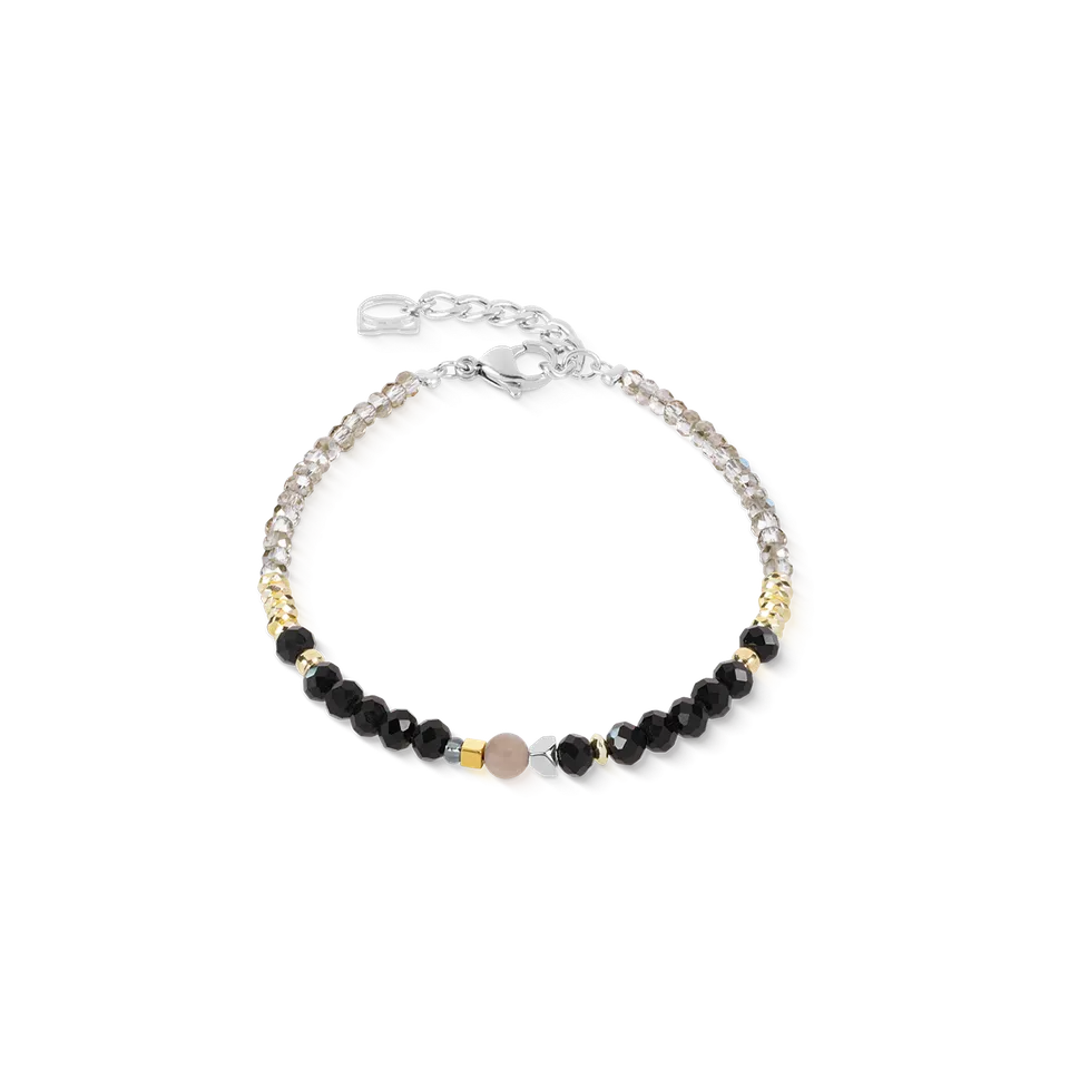 coeur-de-lion-armband-amulett-modern-future-gold-schwarz-17-5-cm image 1