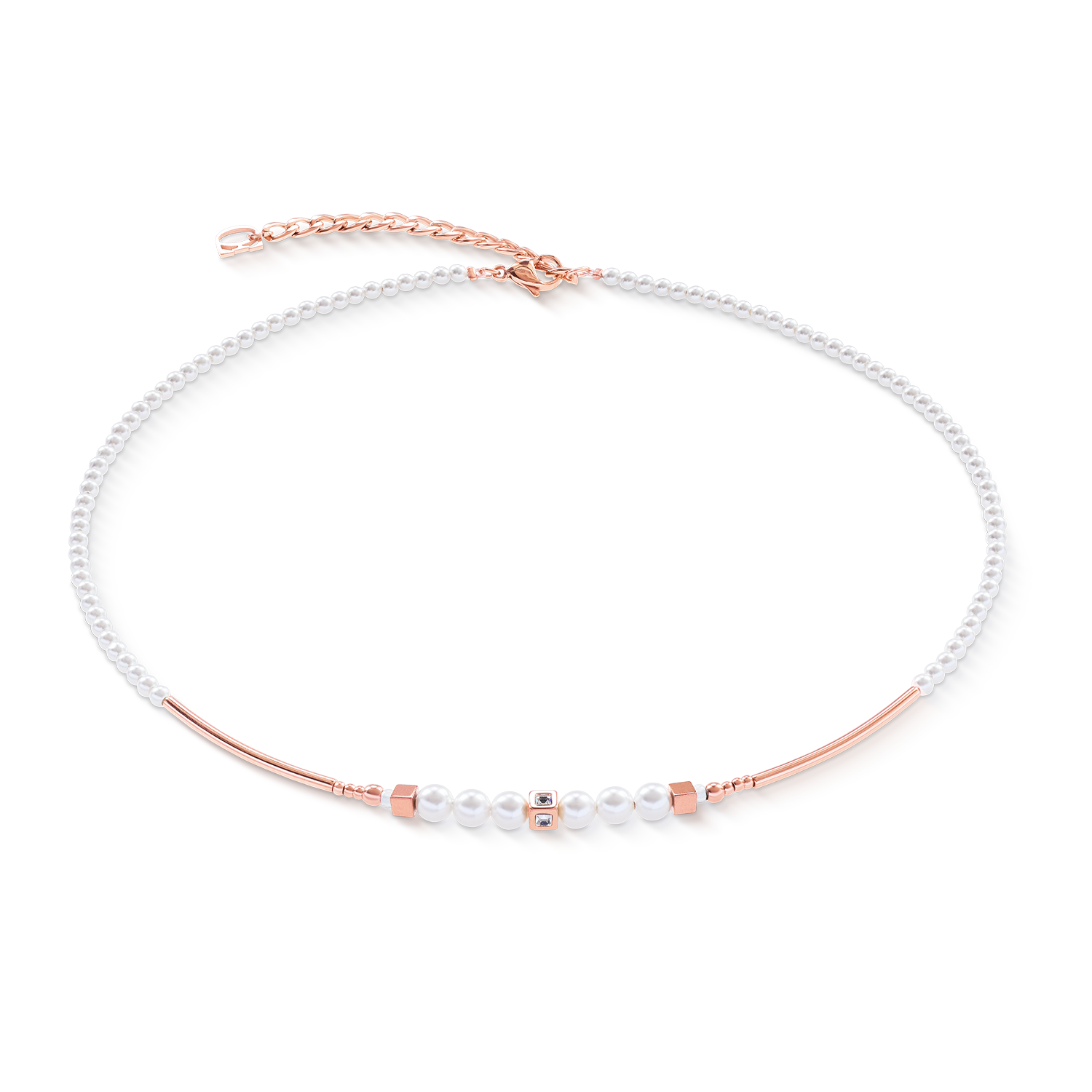 coeur-de-lion-shimmering-princess-pearls-halskette-ros-gold-wei-42-6-cm image 1