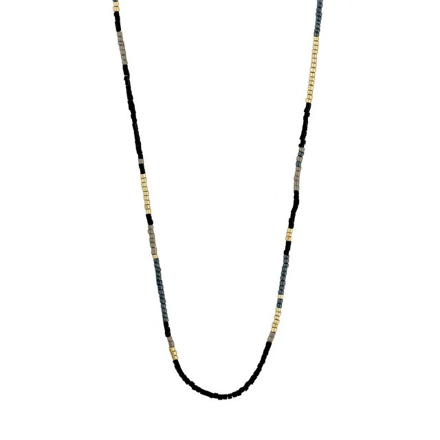 pilgrim-alison-halskette-schwarz-goldplattiert-38-cm image 1