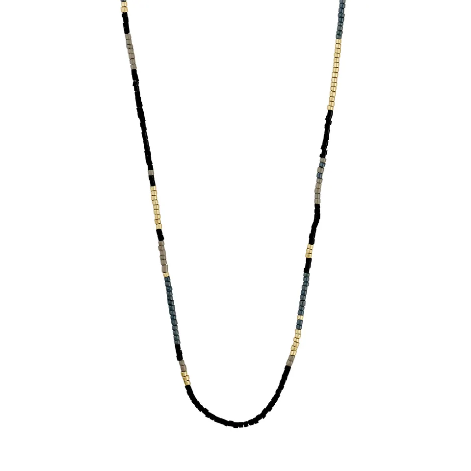 pilgrim-alison-halskette-schwarz-goldplattiert-38-cm image 1