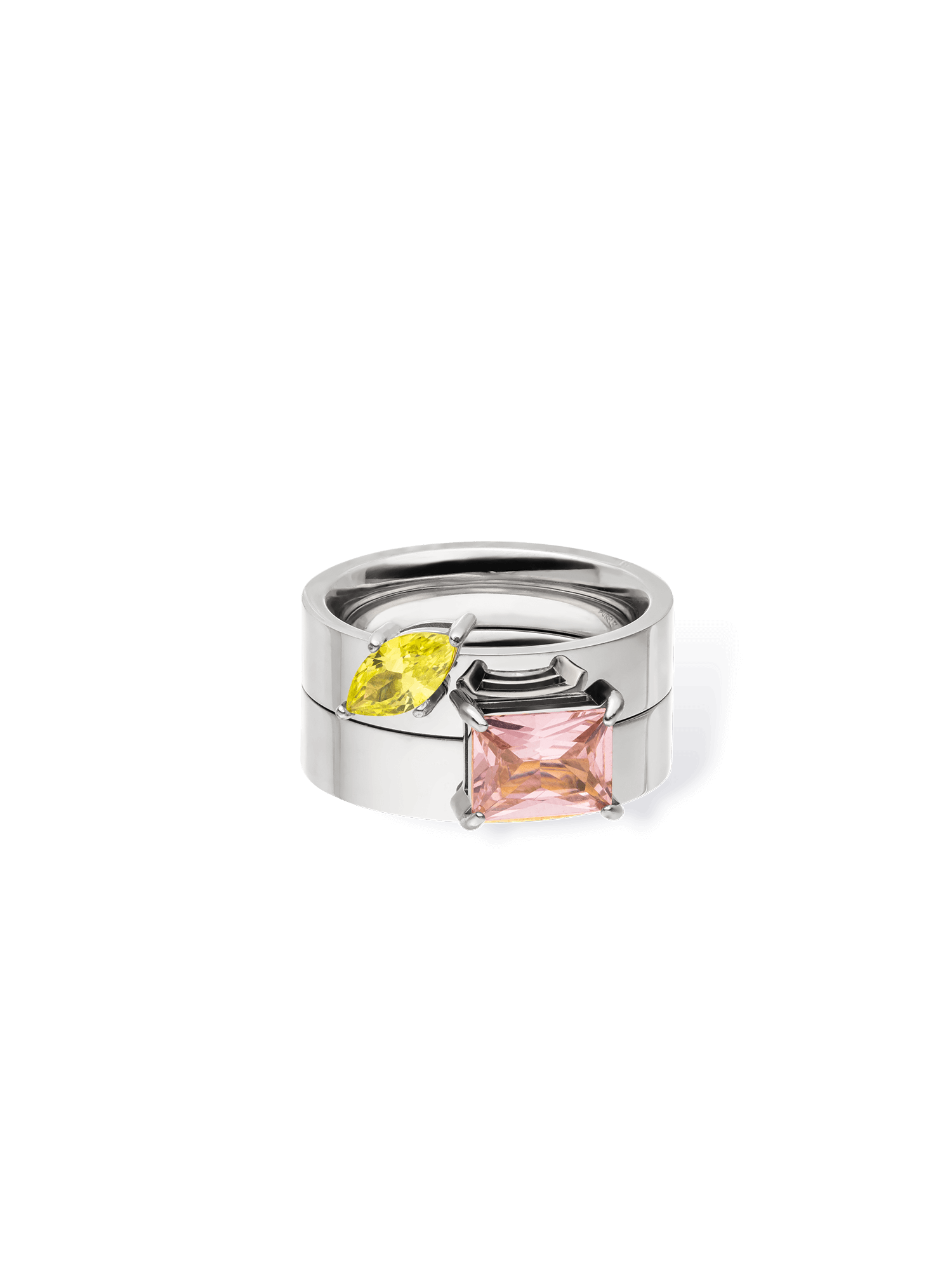 purelei-bold-gem-ring-set-ring-stack-edelstahl-in-gold-ros-gold-silber image 6