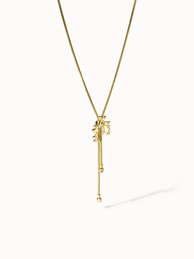 purelei-coral-cove-kette-schlangenkette-verstellbar-bis-70-cm-mit-koralle-und-zi image 1