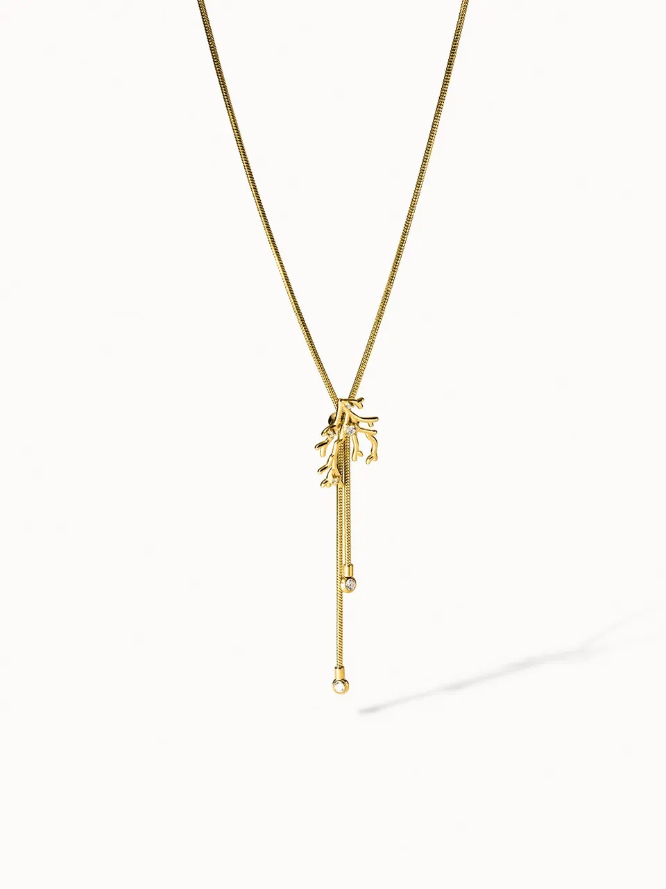 purelei-coral-cove-kette-schlangenkette-verstellbar-bis-70-cm-mit-koralle-und-zi image 1
