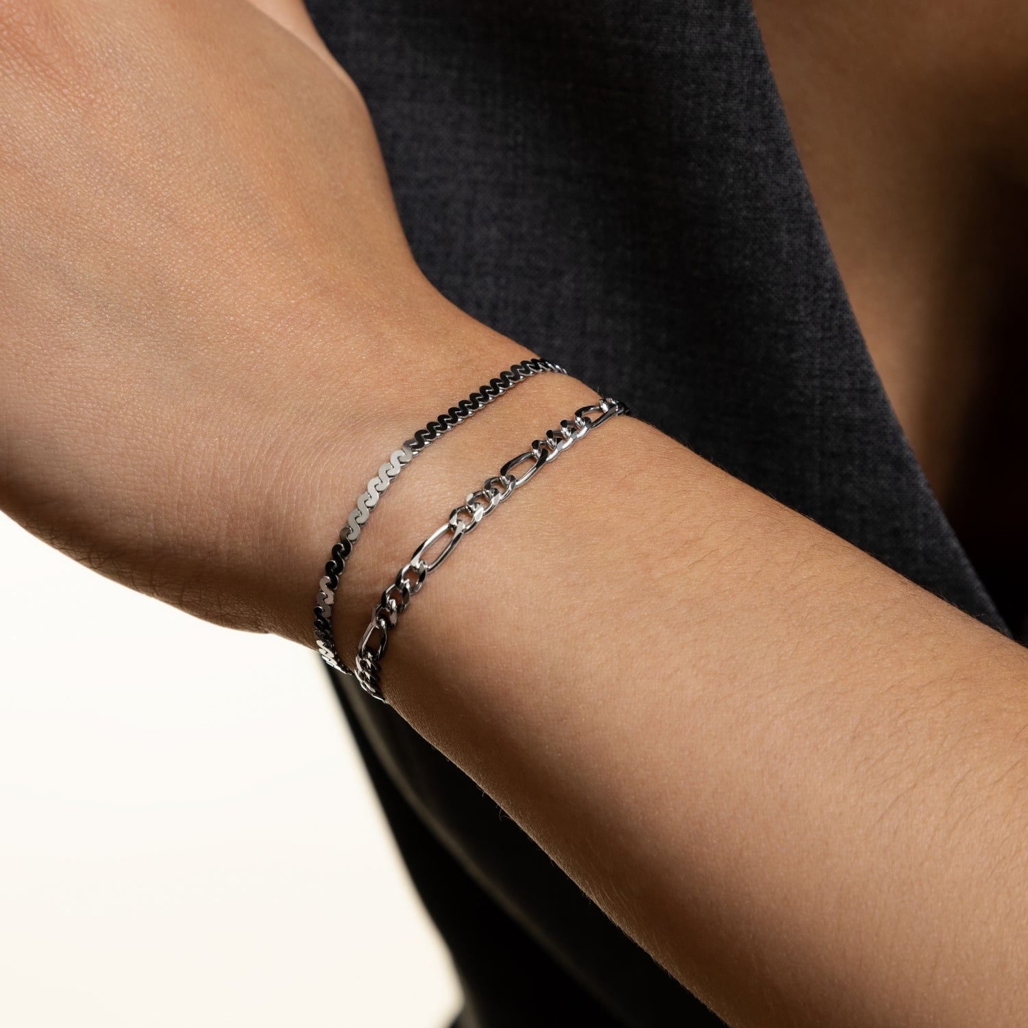 xenox-basic-armband-925-sterlingsilber-rhodiniert-layering image 3