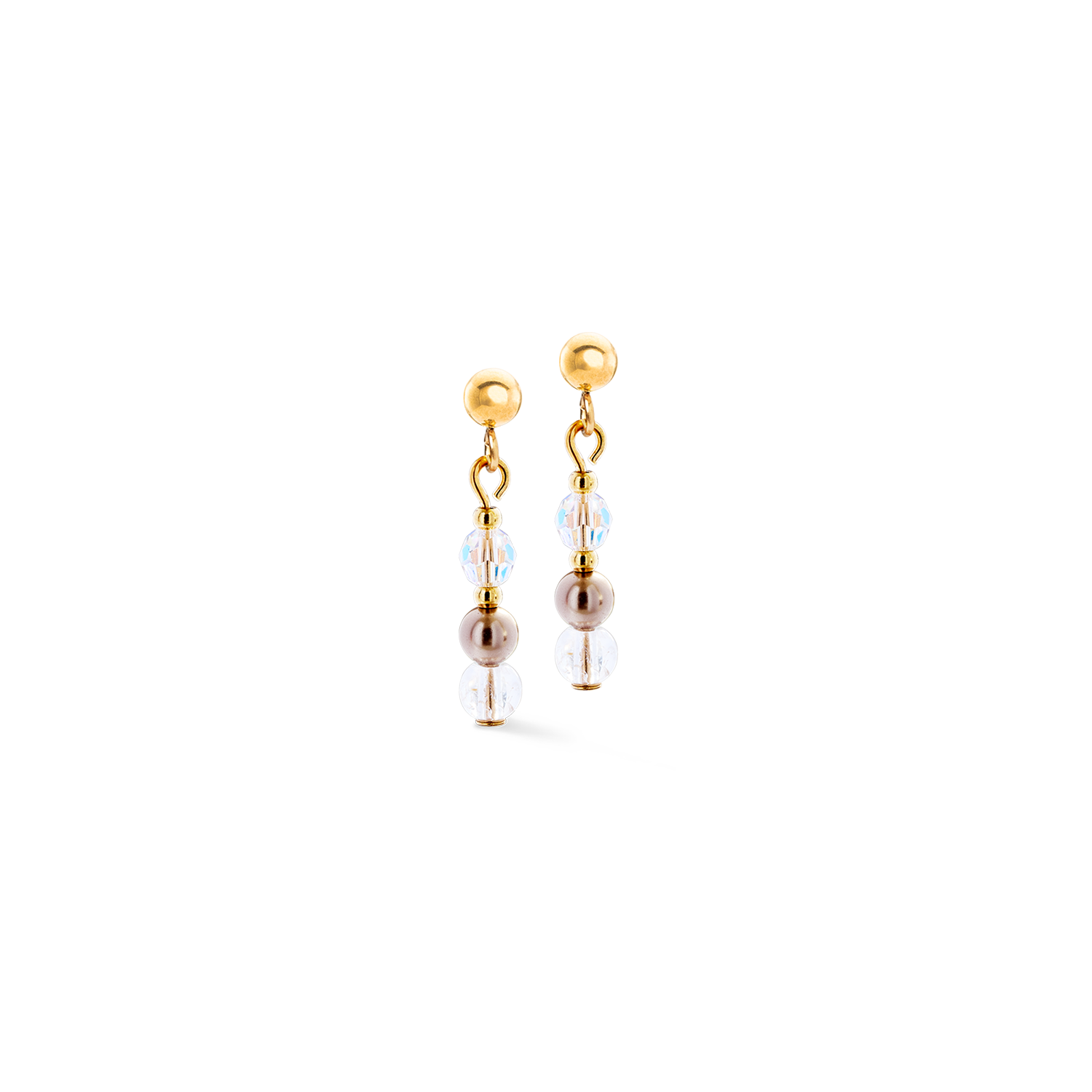 coeur-de-lion-iconic-collection-ohrringe-princess-rhythm-gold-blush-2-5-cm image 1