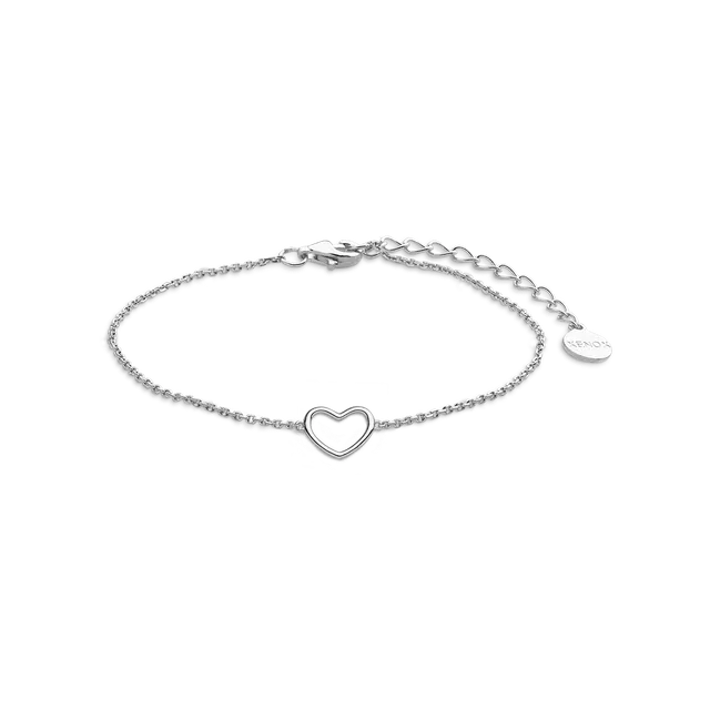 xenox-love-story-armband-925-sterlingsilber-rhodiniert-mit-herz image 1