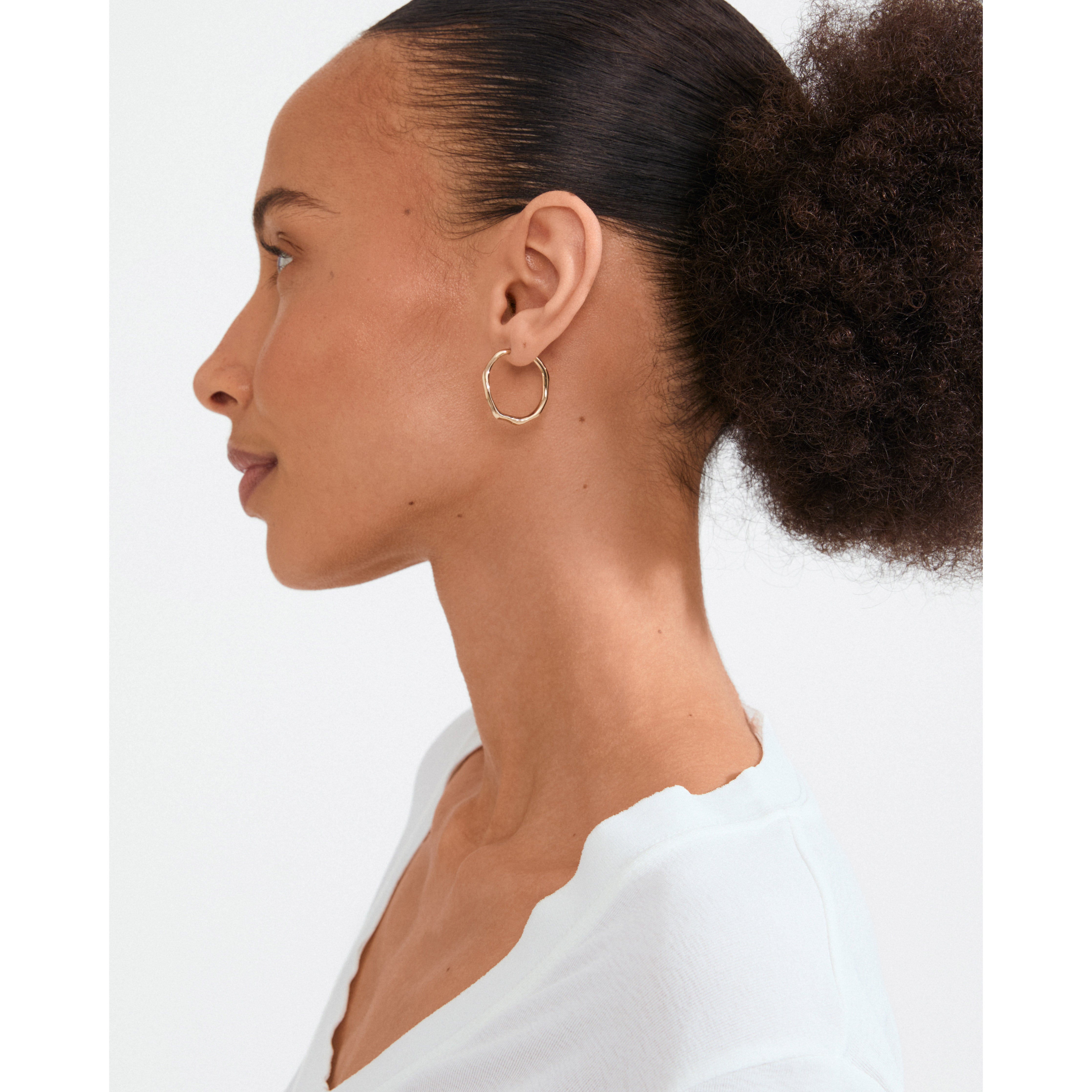 pilgrim-x-dea-pave-hoop-03-creole-24-mm-18k-goldplattiert-einzelst-ck image 3