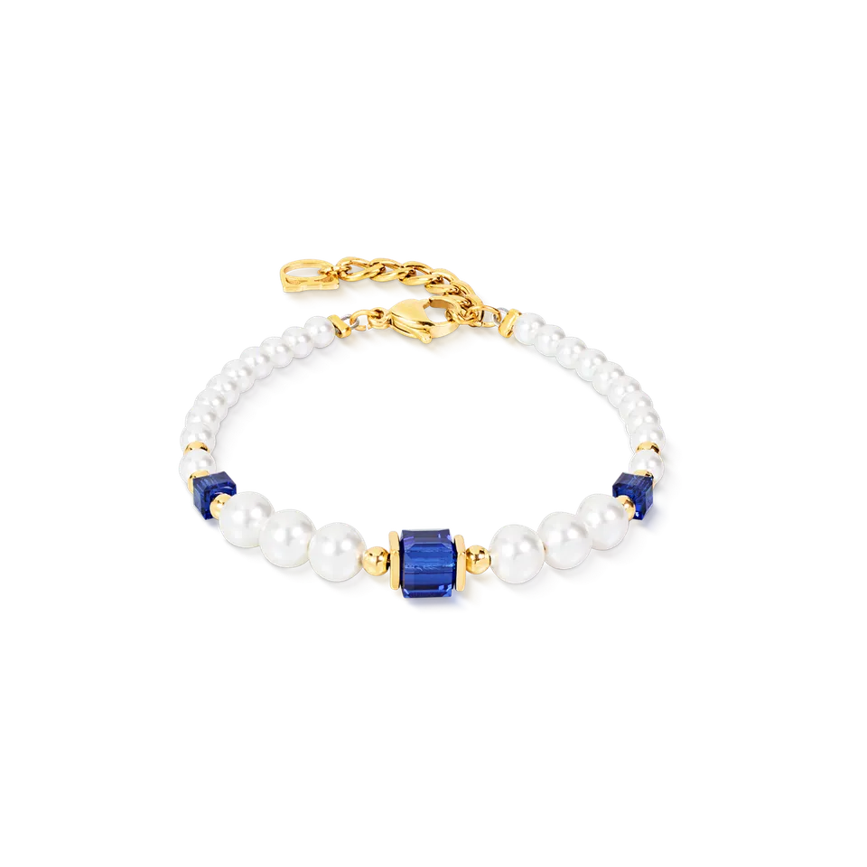 coeur-de-lion-cocktail-pearls-armband-sapphire-blau-17-5-cm image 1