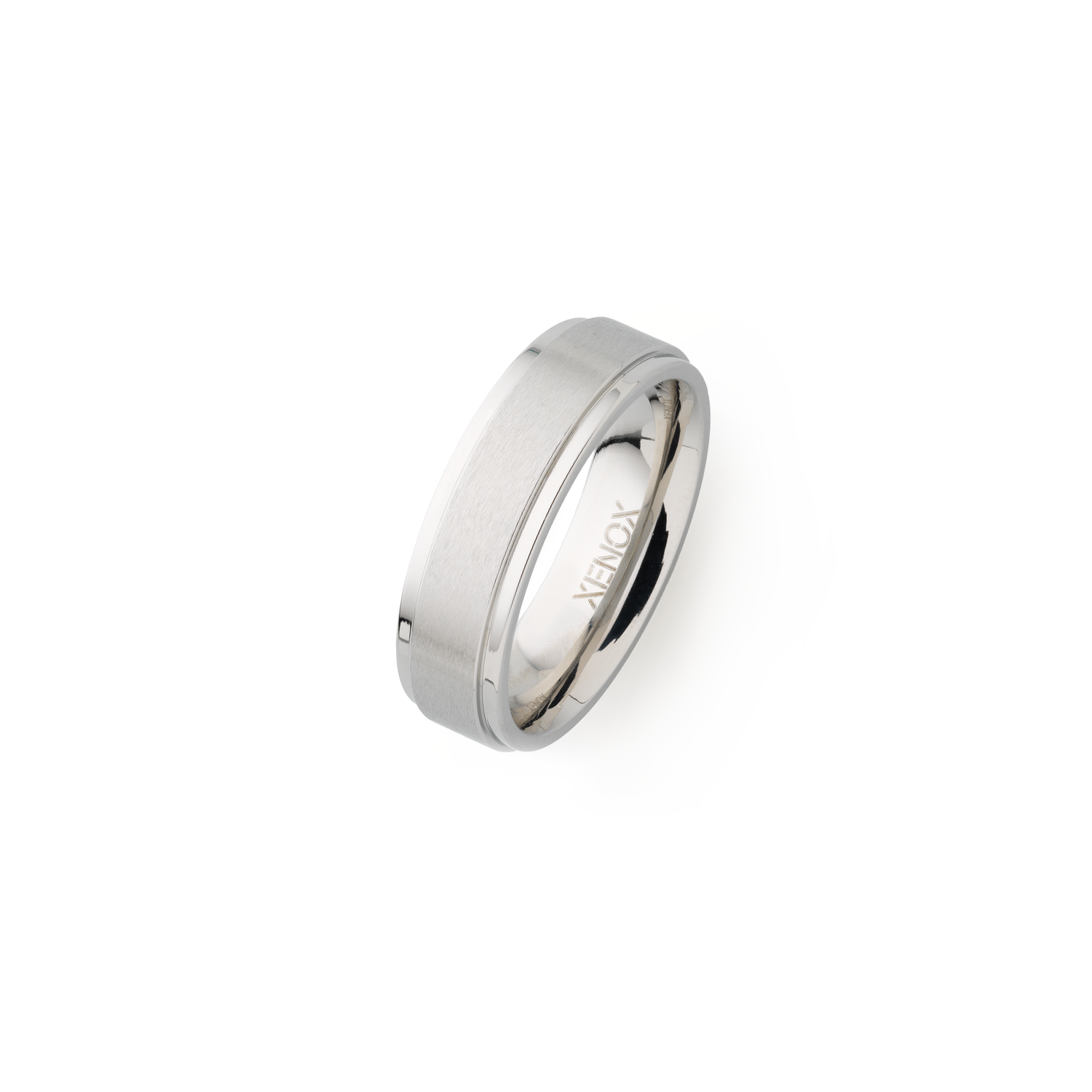 xenox-partnerring-aus-edelstahl-matt-poliert-2 image 1