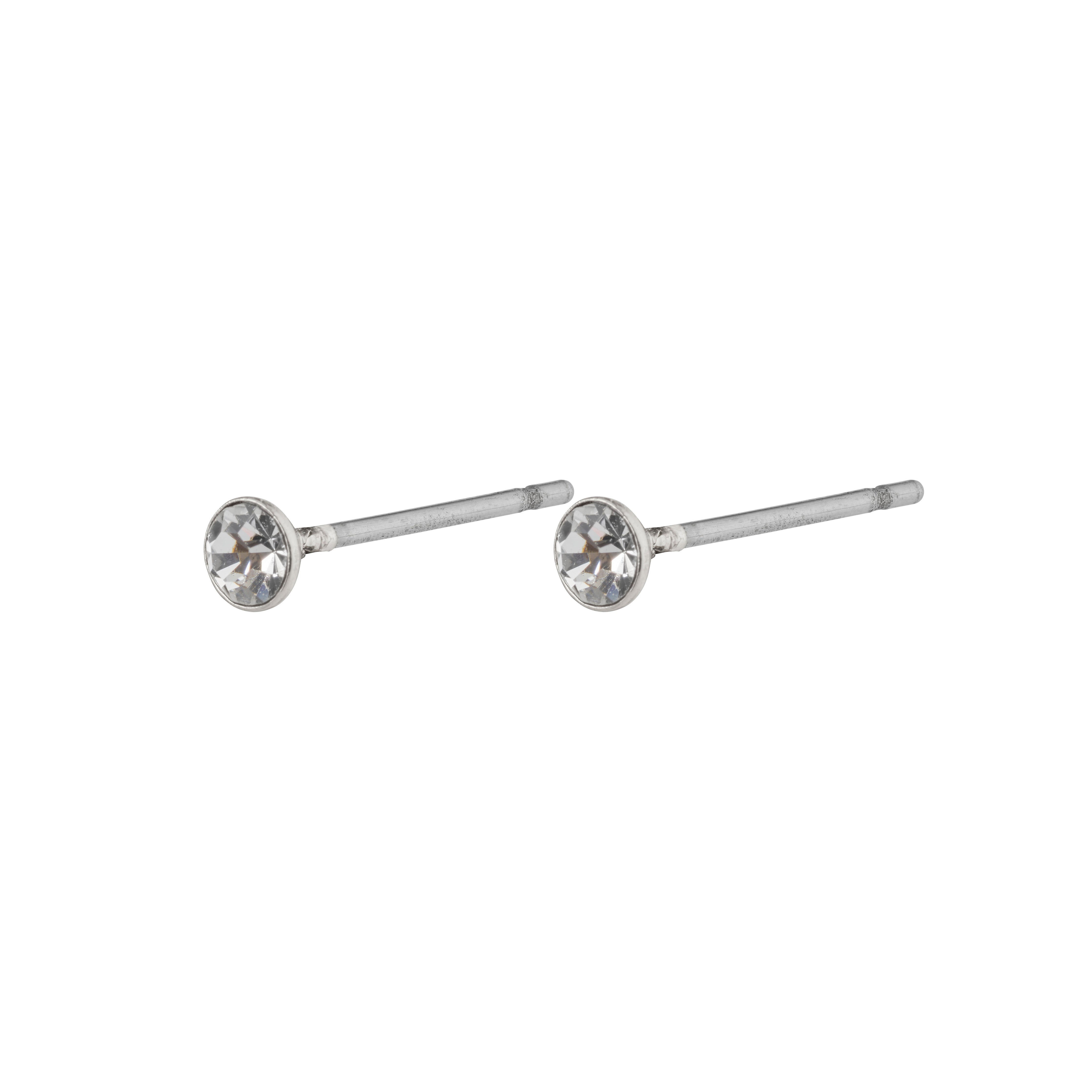 pilgrim-sylvie-ohrstecker-3-mm-silberplattiert-mit-kristall image 1