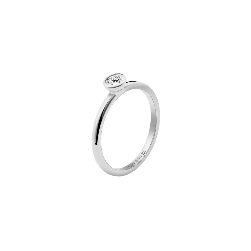 xenox-isabel-ring-925-sterlingsilber-rhodiniert-mit-zirkonia image 1