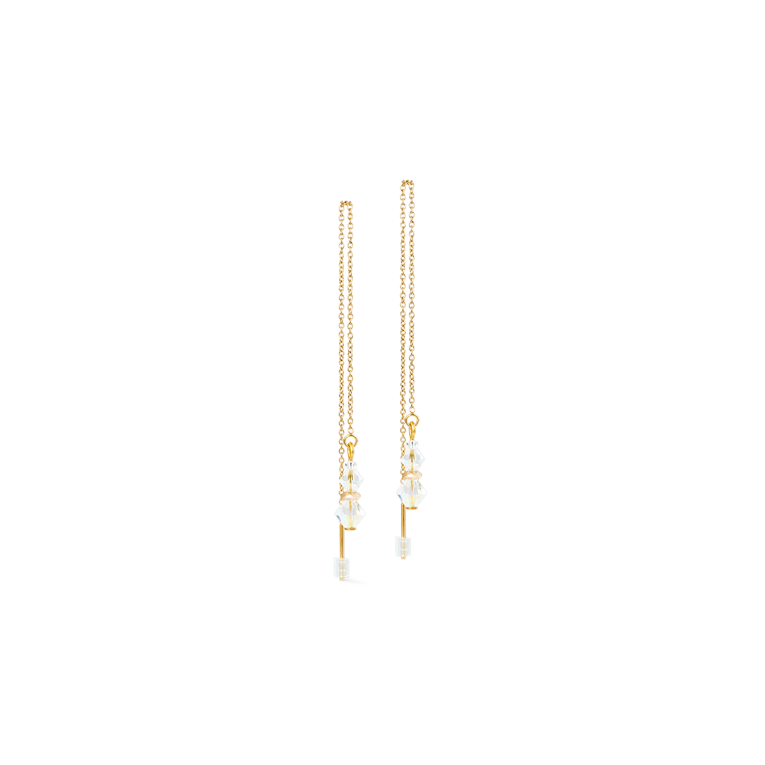 coeur-de-lion-dancing-crystals-pure-ohrringe-gold-kristall-chain image 1