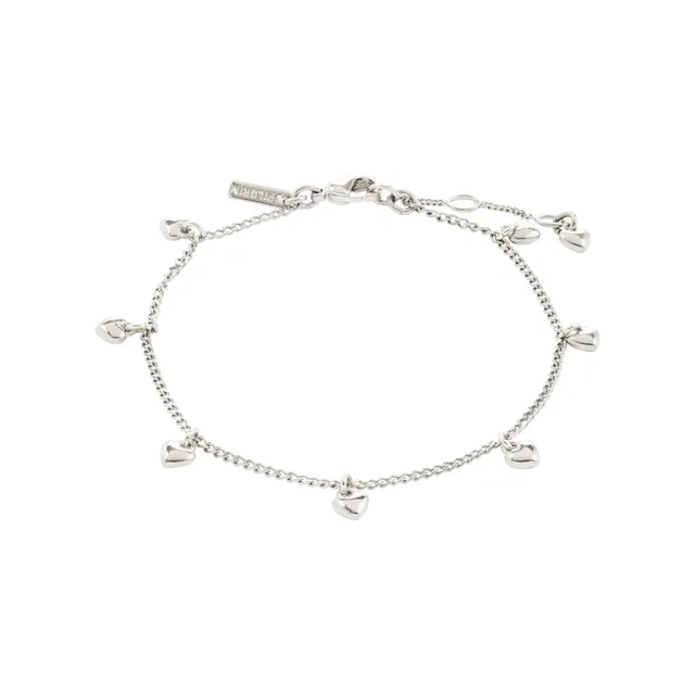 pilgrim-alaia-armband-versilbert-mit-8-herz-anh-ngern image 1