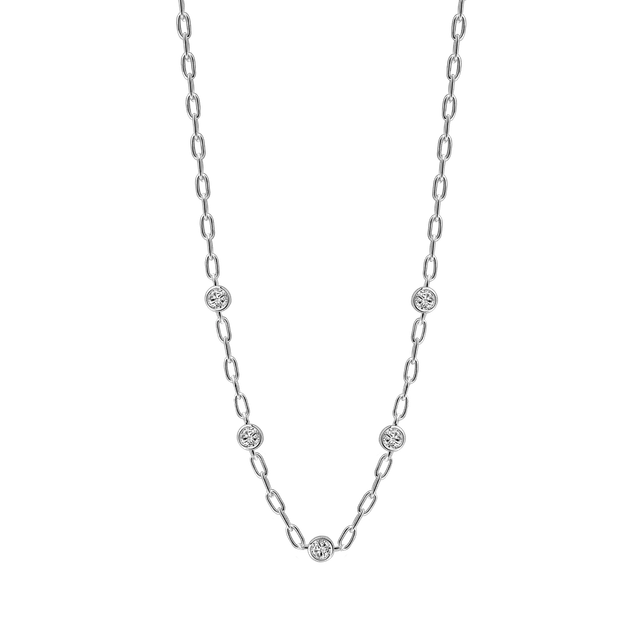 xenox-linked-halskette-925-sterlingsilber-rhodiniert-mit-zirkonia-xs91891g image 1