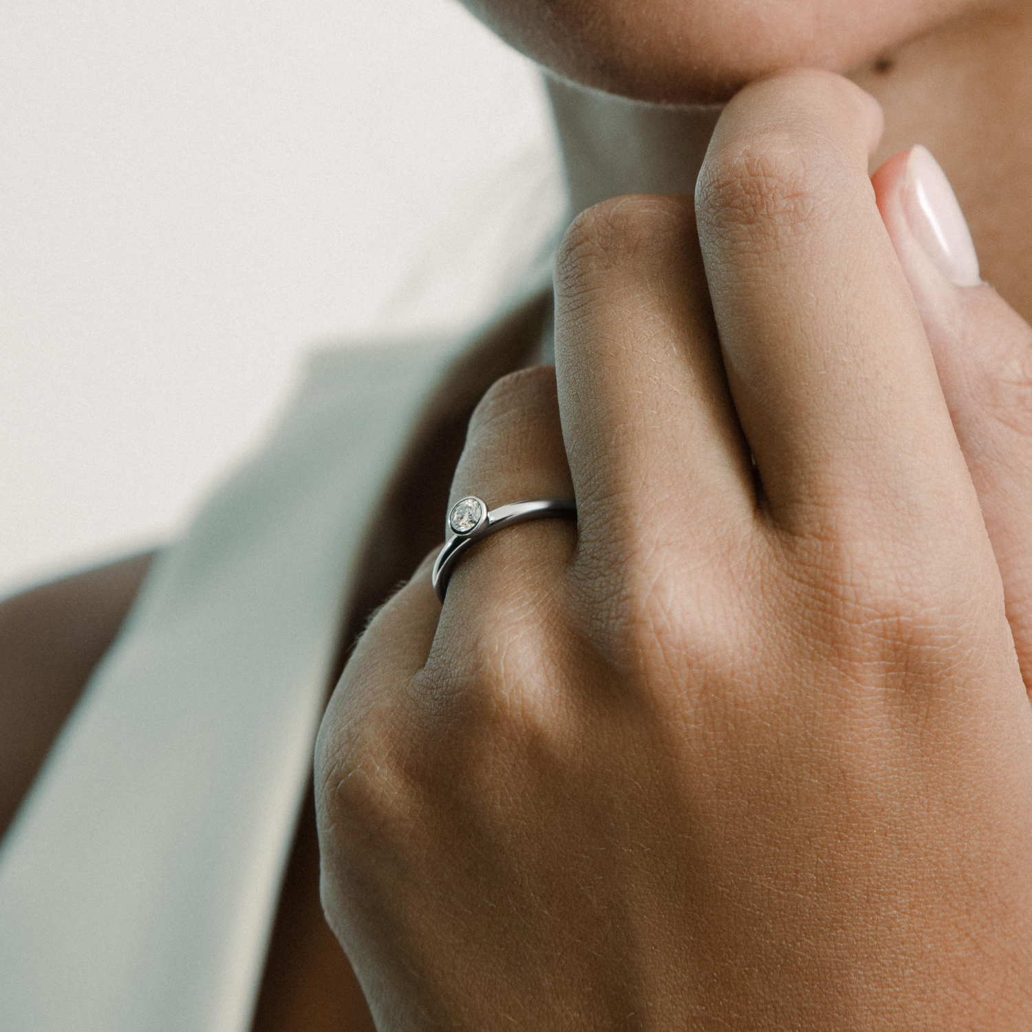xenox-zarge-classic-ring-925-sterlingsilber-mit-lab-grown-diamonds image 3