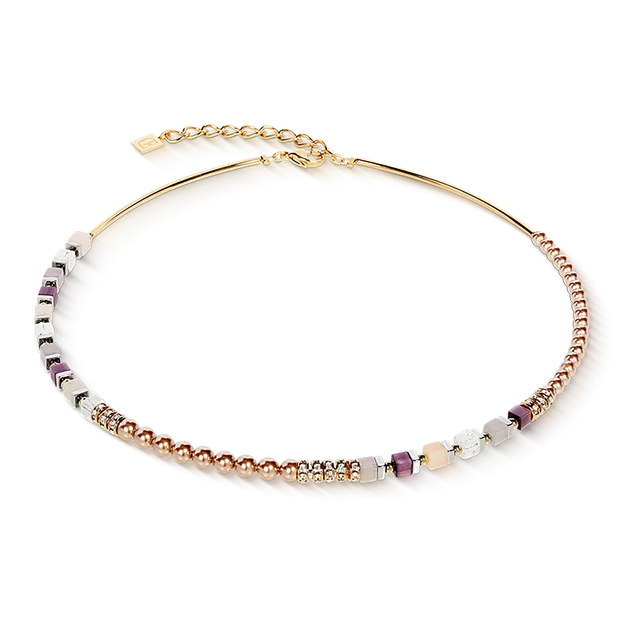 coeur-de-lion-iconic-precious-fusion-offset-halskette-champagne-blush image 1